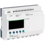   SCHNEIDER SR2B201BD LCD kijelzős, 20 I/O, 8 analóg bemenet, relés, óra, 24VDC