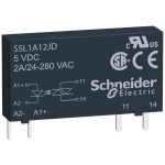 SCHNEIDER SSL1A12BD SSL sorkapocs szilárdtestrelé, 1f, nullfesz kapcs, 1NO, 24...280 VAC, 2A, 24VDC