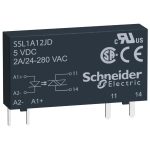 SCHNEIDER SSL1A12BDR SSL sorkapocs szilárdtestrelé, 1f, pillanat kapcs, 1NO, 24...280 VAC, 2A, 24VDC