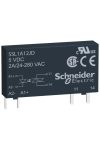 SCHNEIDER SSL1A12JD SSL sorkapocs szilárdtestrelé, 1f, nullfesz kapcs, 1NO, 24...280 VAC, 2A, 3…12VDC