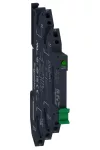 SCHNEIDER SSL1A12JDPR SSL komplett sorkapocs szilárdtestrelé foglalattal, nullfeszültségű kapcsolás, 1NO, 24...280VAC, 2A, 12VDC, rugós