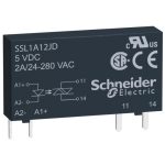 SCHNEIDER SSL1A12JDR SSL sorkapocs szilárdtestrelé, 1f, pillanat kapcs, 1NO, 24...280 VAC, 2A, 3…12VDC