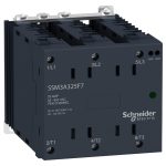 SCHNEIDER SSM3A325BD SSM szilárdtestrelé, 3f, nullfeszültségű kapcsolás, 3NO, 48-600VAC, 25A, 24VDC