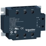   SCHNEIDER SSP3A225F7 SSP szilárdtestrelé, panelre szerelhető, 3f, nullfeszültségű kapcsolás, 3NO, 48-530VAC, 25A, 110VAC