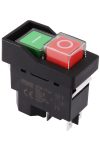 TRACON SSTM-03 Relés biztonsági kapcsoló, bepattintható, fekete kerettel 4PIN, 230VAC, 12A
