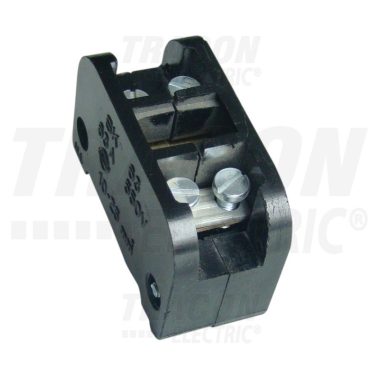 TRACON ST100 Bakelit sorozatkapocs-blokk, 1 tag, fekete 50mm2, 450VAC, 100A