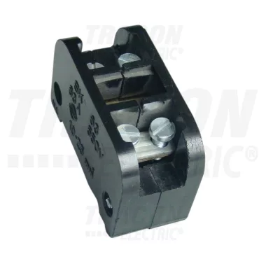TRACON ST63 Bakelit sorozatkapocs-blokk, 1 tag, fekete 25mm2, 450VAC, 63A TRACON ST63 Bakelit sorozatkapocs-blokk, 1 tag, fekete 25mm2, 450VAC, 63A