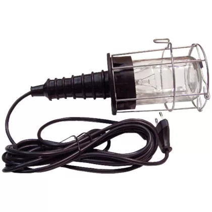   TRACON STL-03 Szerelőlámpa fém kerettel, üveg burával, II. év.o. 230V,50Hz,max.60W,5m, 2×0,75mm2, H05RN