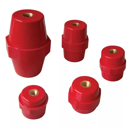 TRACON STS-51-12 Támszigetelő, piros H=51mm, M12