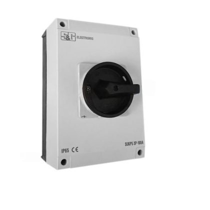 S&G tokozott forgókapcsoló, On/Off, 100A, 3P, 690V, IP65