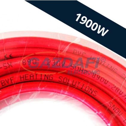   BVF SX 28W/m beépíthető kültéri fűtőkábel - 1900W (68,1 m) (SX1900)