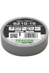 TRACON SZ10-15 Szigetelőszalag, szürke 10m×15mm, PVC, 0-90°C, 40kV/mm