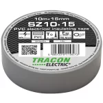   TRACON SZ10-15 Szigetelőszalag, szürke 10m×15mm, PVC, 0-90°C, 40kV/mm