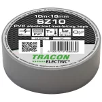   TRACON SZ10 Szigetelőszalag, szürke 10m×18mm, PVC, 0-90°C, 40kV/mm