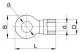 TRACON SZ240-20 Szigeteletlen szemes saru, ónozott elektrolitréz 240mm2, M20, (d1=24mm, d2=21mm)