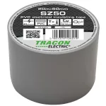   TRACON SZ50 Szigetelőszalag, szürke 20m×50mm, PVC, 0-90°C, 40kV/mm