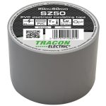 TRACON SZ50 Szigetelőszalag, szürke 20m×50mm, PVC, 0-90°C, 40kV/mm