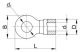 TRACON SZ70-8 Szigeteletlen szemes saru, ónozott elektrolitréz 70mm2, M8, (d1=13,3mm, d2=8