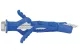 TRACON T10100P Peremes dübel, hatlapfejű peremes csavarral M10×100mm, PA6.6