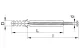 TRACON T10120P Peremes dübel, hatlapfejű peremes csavarral M10×120mm, PA6.6