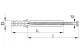 TRACON T10120P Peremes dübel, hatlapfejű peremes csavarral M10×120mm, PA6.6
