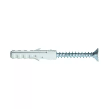 TRACON T8CS-PA Normál tipli+csavar, szürke M8×40mm, PA6