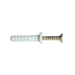   TRACON TB525 Beüthető tipli+csavar, szürke M5×25mm, PA6.6