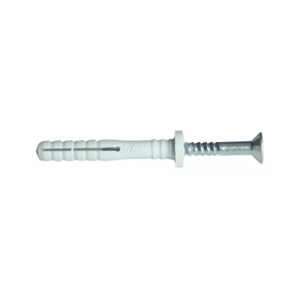   TRACON TB635 Beüthető tipli+csavar, szürke M6×35mm, PA6.6