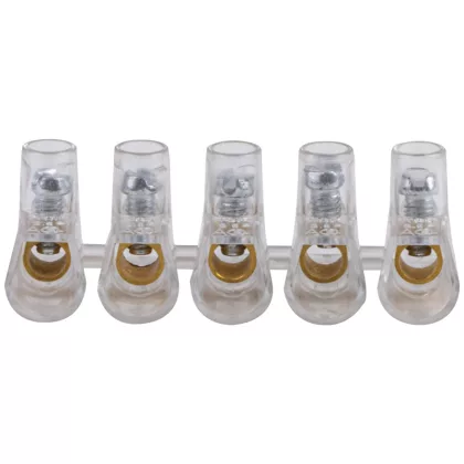   TRACON TBT-4 Csavaros csatlakozó, átlátszó házzal, 5 tagú, 1 csavar 5×4mm2, 450VAC