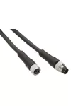 SCHNEIDER TCSXCN1FNX10E Bus kábel,egyenes,M12-B,Anya-csak vezeték,10m