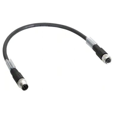 SCHNEIDER TCSXCN1MNX10E Bus kábel,egyenes,M12-B, Apa-csak vezeték, 10m