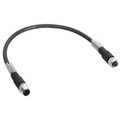   SCHNEIDER TCSXCN1MNX25E Bus kábel,egyenes,M12-B, Apa-csak vezeték, 25m