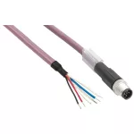  SCHNEIDER TCSXCNDFNX1V Kábel,egyenes,M8-4p, Anya-csak vezeték, 1m