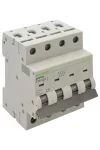 TRACON TDA 4P 1A C Kismegszakító, 4 pólus, C karakterisztika 1A, C, 4P, 10kA (TDA 4P C1A)