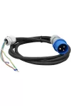 TRACON TDB-CABLE3P16 Gumikábel ipari csatlakozó dobozhoz GT 3×2,5mm2, 16A, 3p, 2,5m