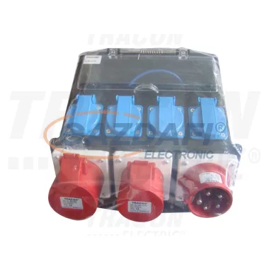 TRACON TDB11M-02S Csatl.doboz,védelem nélkül, huzalozás nélkül 1X16A 3P+N+E; 1X16A 3P+E;4X16A 2P+E SCHUKO TRACON TDB11M-02S Csatl.doboz,védelem nélkül, huzalozás nélkül 1X16A 3P+N+E; 1X16A 3P+E;4X16A 2P+E SCHUKO