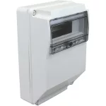   TRACON TDB362613 Üres ipari csatlakozódoboz szerelősínnel, ABS 12mod, H×W×D=400×260×130mm, IP65