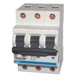 TRACON TDM-3B-63 Kismegszakító, 3 pólus, B karakterisztika 63A, 10kA