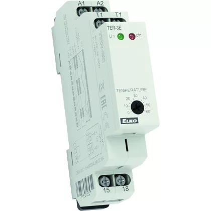 Elko TER-3E Termosztát, 0.. +60 °C, fix hiszterézis