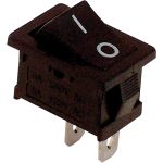 TRACON TES-34 Készülékkapcsoló, BE-KI, fekete (0-I felirat) 16(6)A, 250V AC