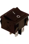 TRACON TES-51 Készülékkapcsoló, BE-KI, 4-pólus, fekete, 0-I felirattal 16(6)A, 250V AC