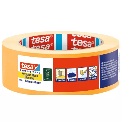   Tesa 04344-00001-01 Beltéri Színelválasztó Festőszalag 50m x 38mm