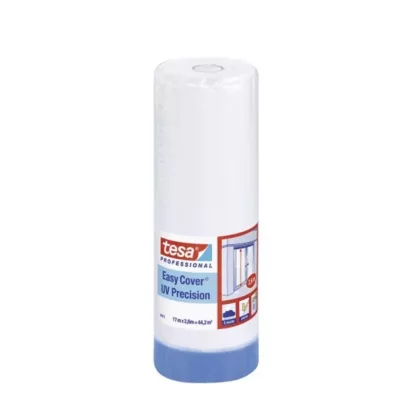   Tesa 04411-00000-00 EASY COVER Festőszalag + takarófólia, UV-álló 17 x 2600 világos kék