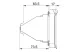 TRACON TFE-KA12 Csapófedeles kezelőablak, 12 modul H×W×D=98×235×95, IP44
