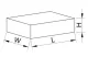 TRACON TFE-KA12 Csapófedeles kezelőablak, 12 modul H×W×D=98×235×95, IP44