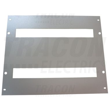 TRACON TFE-TL2-60 Takarólap 2 soros, kivágott, moduláris szekr. maszkolásához W=600mm, L=400mm