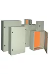 TRACON TFE504025 Fém elosztószekrény, acél, szürke H×W×D=500×400×250mm, IP55