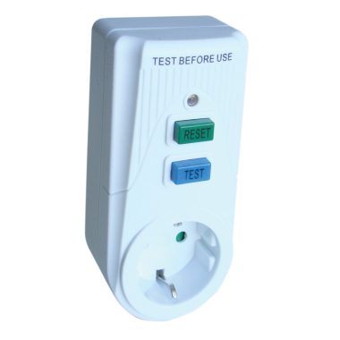 TRACON TFGA-1 Áram-védőkapcsolós adapter, oldalsó védőérintkezővel 16A, 30mA, 1.5kA, IP40, A / AC (Fi-relé)