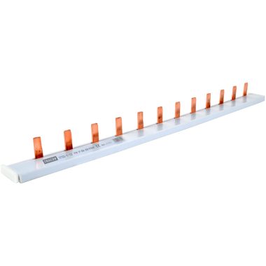 TRACON TFSS-1-12 Soroló sín - csapos kivitelű max.63A, 230/400VAC, 1P, 12modul, 215mm TRACON TFSS-1-12 Soroló sín - csapos kivitelű max.63A, 230/400VAC, 1P, 12modul, 215mm