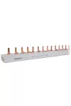 TRACON TFSS-4 Soroló sín - csapos kivitelű max.63A, 230/400VAC, 4P, 56modul, 1m